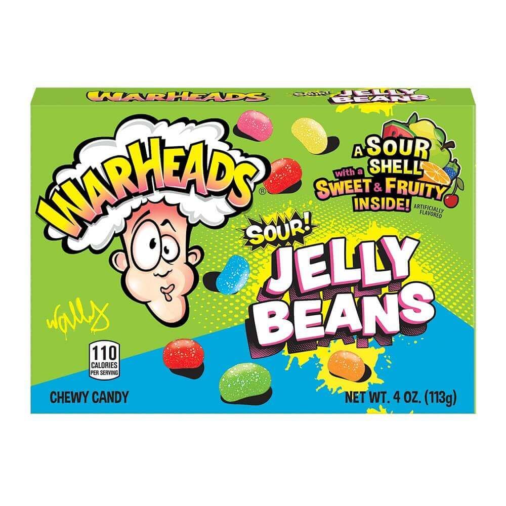 Warheads Sour Jelly Beans 113g RRP 2 CLEARANCE XL 1.75